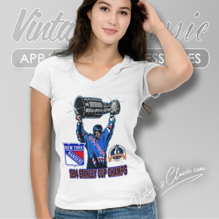 New York Rangers Shirt 1994 Nhl Stanley Cup Champion Mark Messier Magic Johnson V Neck TShirt 1 New York Rangers Shirt 1994 Nhl Stanley Cup Champion Mark Messier Magic Johnson V Neck TShirt 1