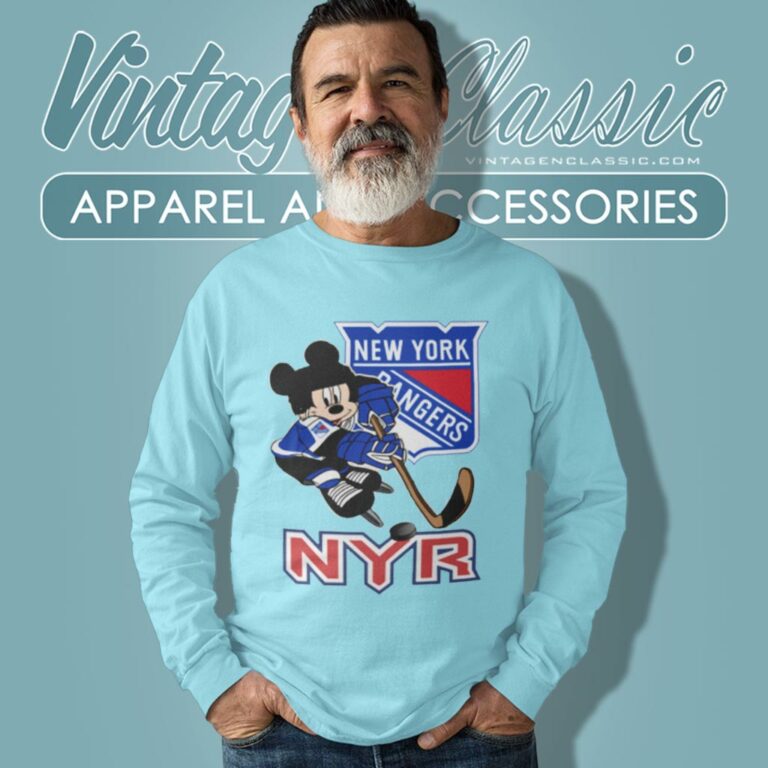 New York Rangers Shirt Nhl Mickey Mouse Disney Hockey Long Sleeve Tee New York Rangers Shirt Nhl Mickey Mouse Disney Hockey Long Sleeve Tee