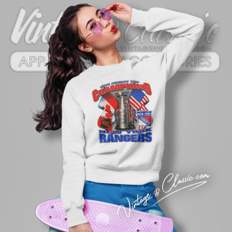 New York Rangers Shirt Stanley Cup 1994 Champions Hockey Sweatshirt New York Rangers Shirt Stanley Cup 1994 Champions Hockey Sweatshirt