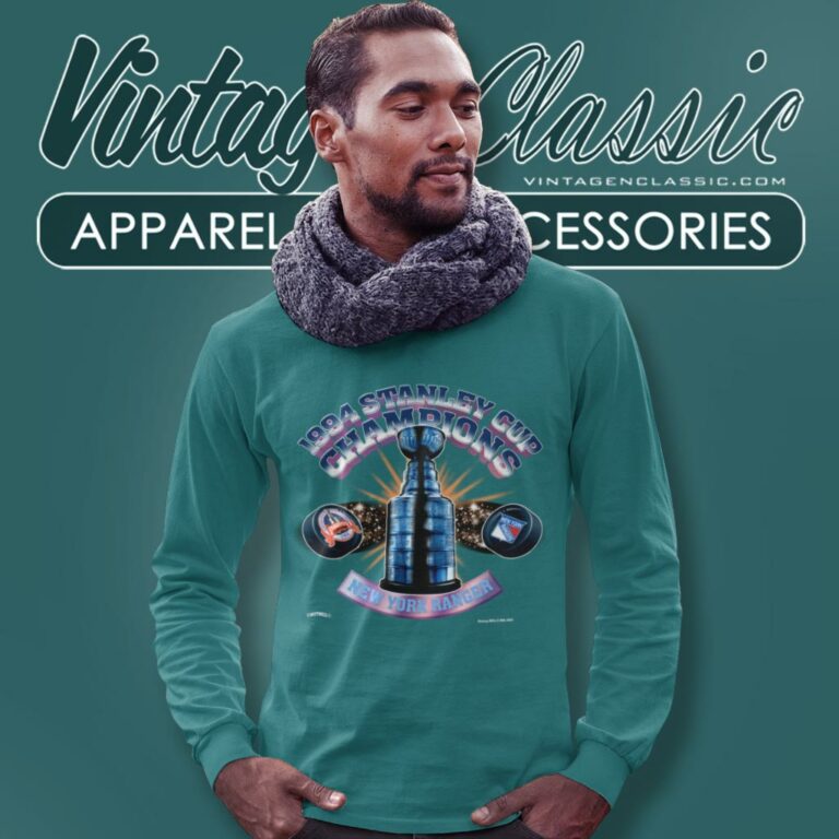 New York Rangers Stanley Cup Hockey Long Sleeve Tee 1 New York Rangers Stanley Cup Hockey Long Sleeve Tee 1