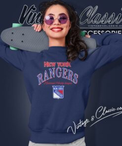 New York Rangers Vintage Logo Athletic Nhl Hockey Sweatshirt 1