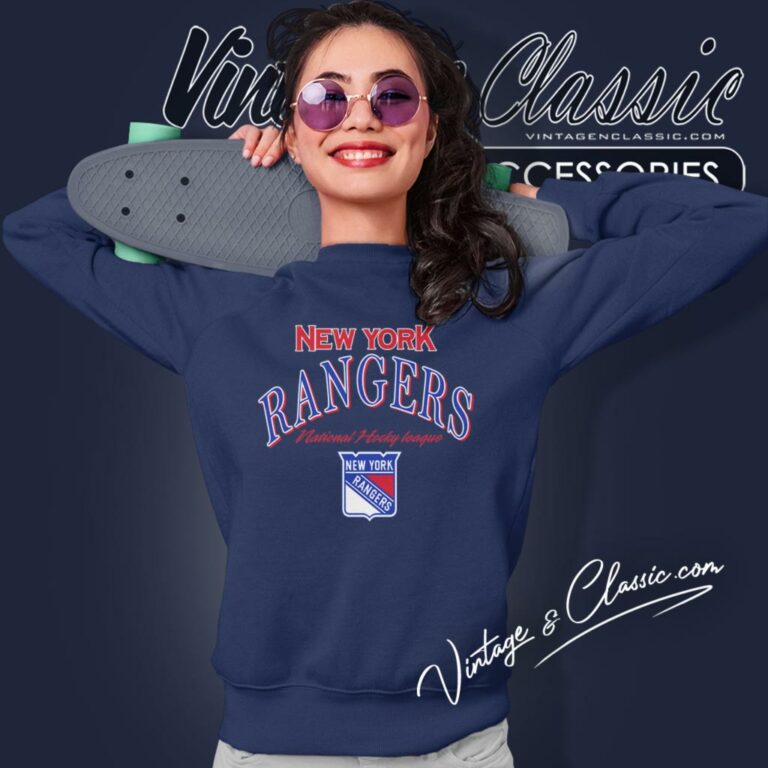 New York Rangers Vintage Logo Athletic Nhl Hockey Sweatshirt 1 New York Rangers Vintage Logo Athletic Nhl Hockey Sweatshirt 1