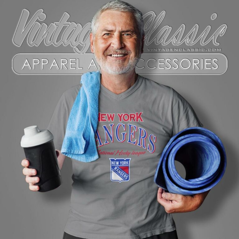 New York Rangers Vintage Logo Athletic Nhl Hockey V Neck TShirt 1 New York Rangers Vintage Logo Athletic Nhl Hockey V Neck TShirt 1