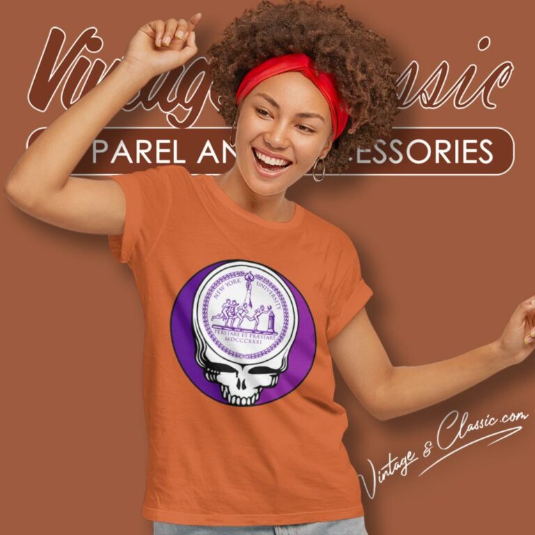 New York University Grateful Dead Steal Your Face Women T Shirt New York University Grateful Dead Steal Your Face Women T Shirt