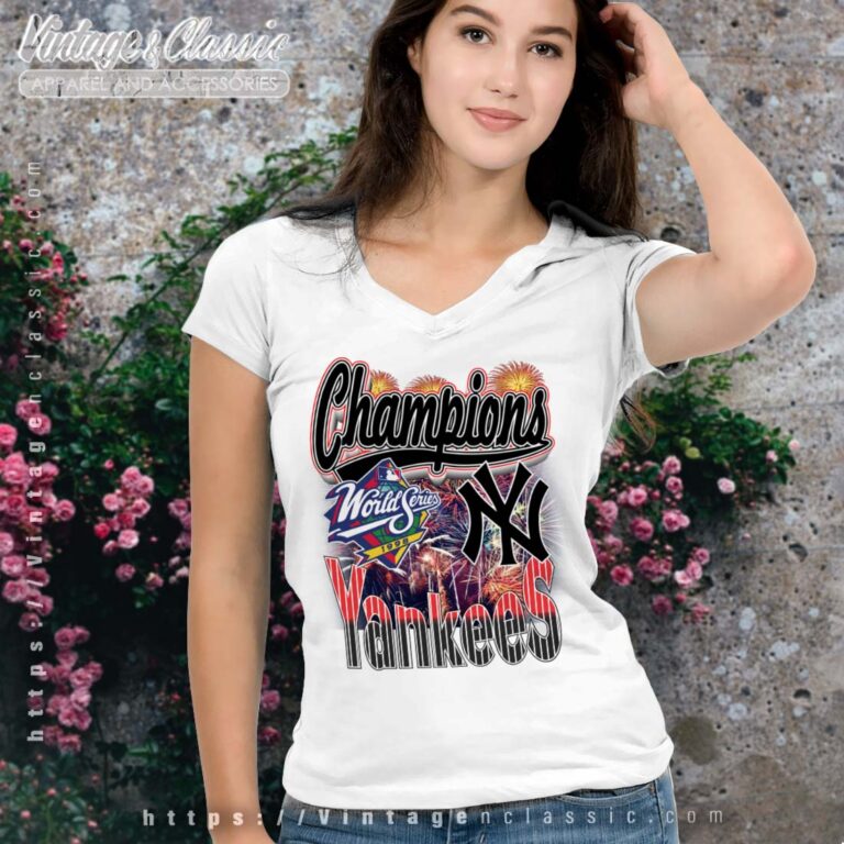 New York Yankees 1998 World Series Champions V Neck New York Yankees 1998 World Series Champions V Neck
