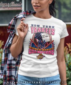 New York Yankees 96 World Series Champions White T Shirt