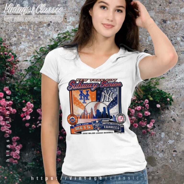 New York Yankees And New York Mets V Neck New York Yankees And New York Mets V Neck