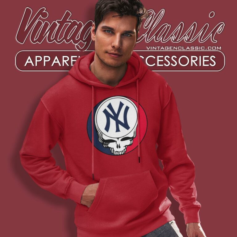 New York Yankees Grateful Dead Steal Your Face Hoodie New York Yankees Grateful Dead Steal Your Face Hoodie