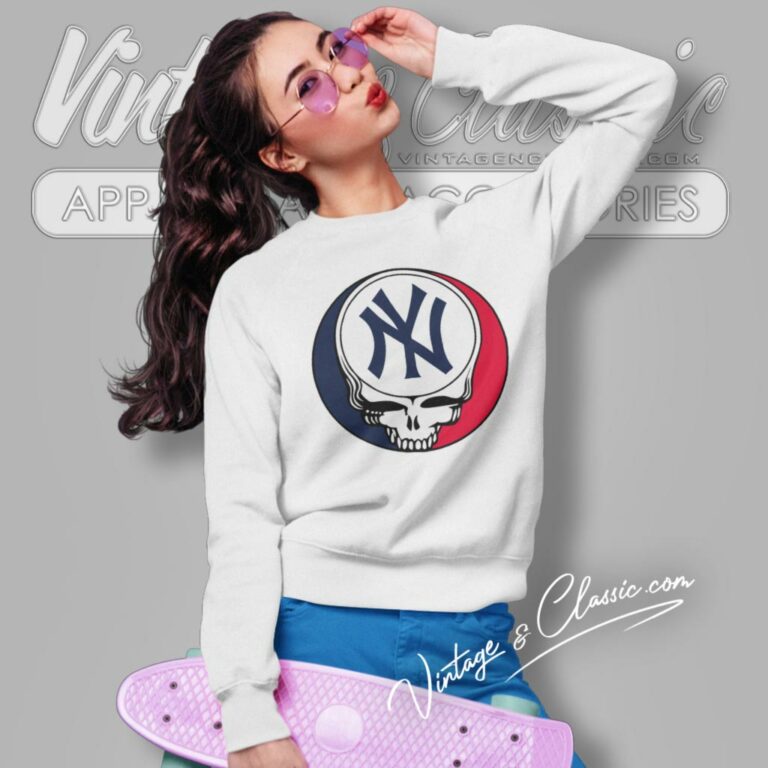 New York Yankees Grateful Dead Steal Your Face Sweatshirt New York Yankees Grateful Dead Steal Your Face Sweatshirt
