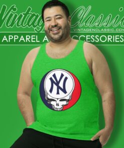 New York Yankees Grateful Dead Steal Your Face Tank Top Racerback