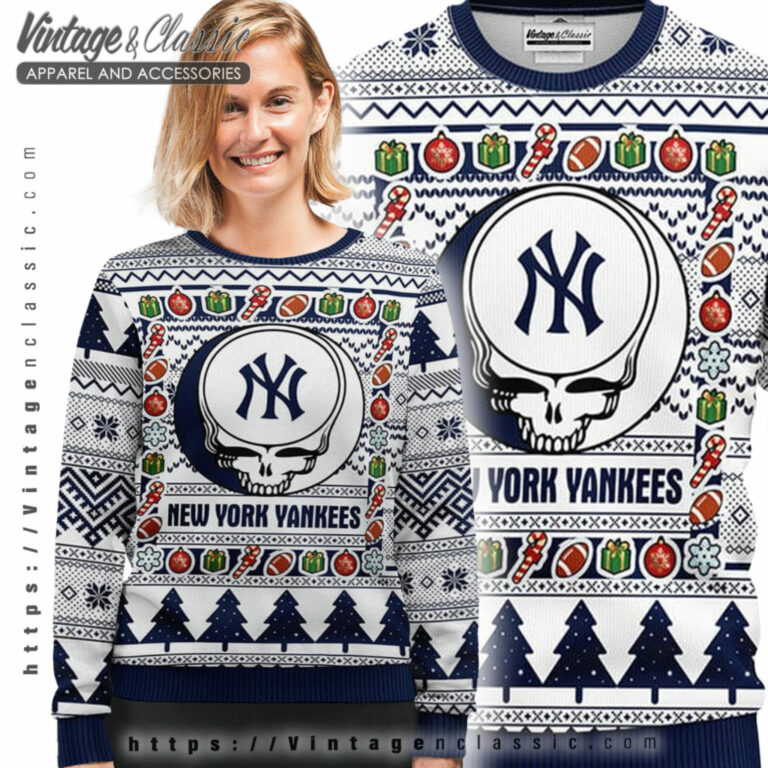 New York Yankees Grateful Dead Ugly Sweater Ugly Sweater shirt New York Yankees Grateful Dead Ugly Sweater Ugly Sweater shirt