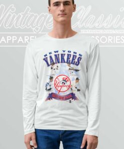 New York Yankees Jeter Williams Knoblauch Martinez Baseball Long Sleeve Tee