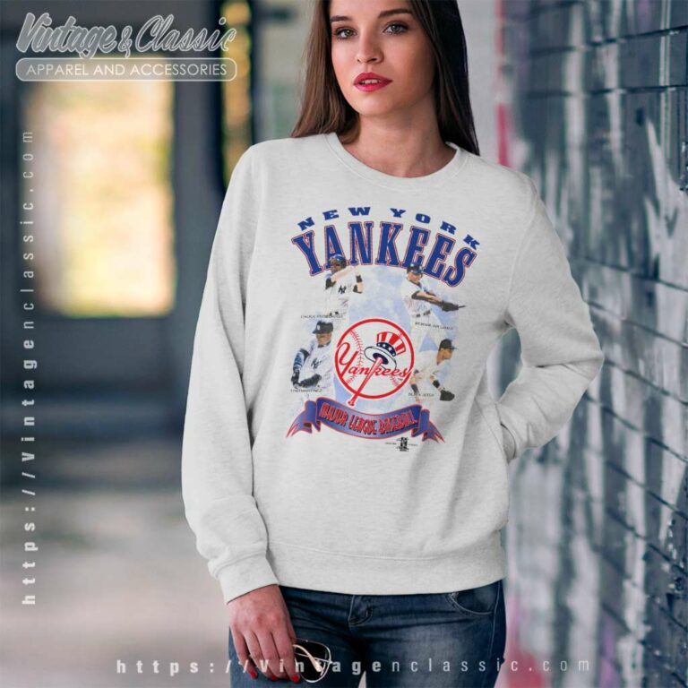 New York Yankees Jeter Williams Knoblauch Martinez Baseball Sweatshirt New York Yankees Jeter Williams Knoblauch Martinez Baseball Sweatshirt