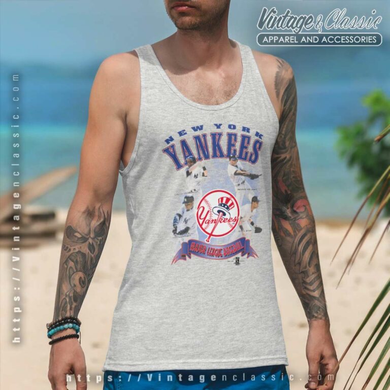 New York Yankees Jeter Williams Knoblauch Martinez Baseball Tank Top Racerback New York Yankees Jeter Williams Knoblauch Martinez Baseball Tank Top Racerback