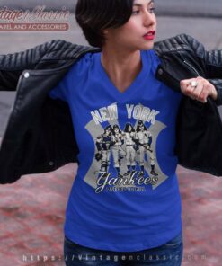 New York Yankees Kiss Dressed To Kill Shirt 5 New York Yankees Kiss Dressed To Kill V Neck TShirt