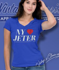 New York Yankees Love Derek Jeter V Neck TShirt