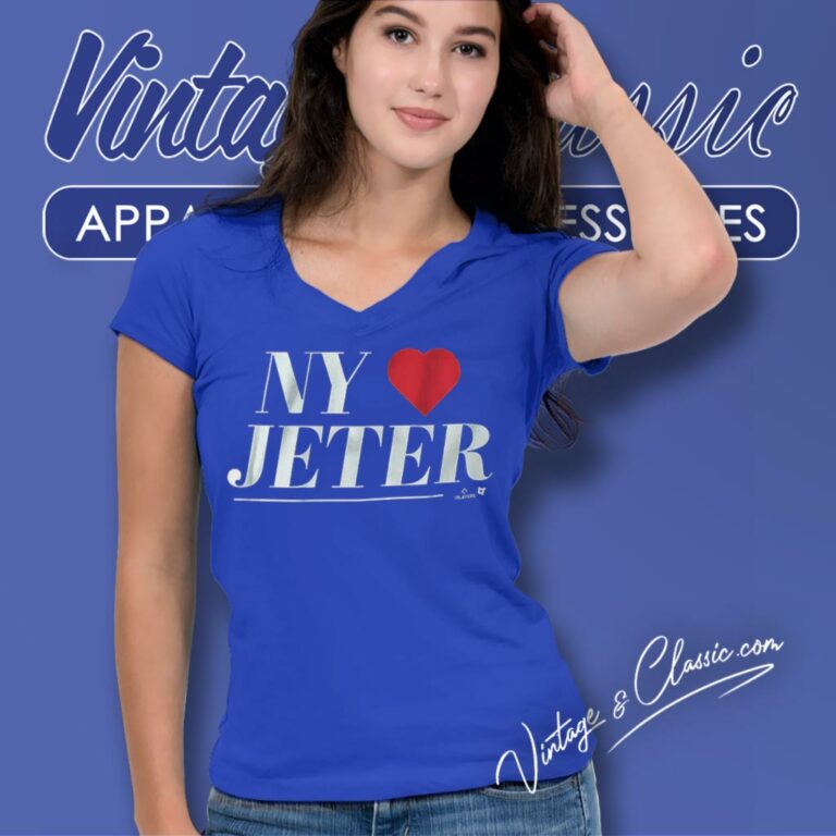 New York Yankees Love Derek Jeter V Neck TShirt New York Yankees Love Derek Jeter V Neck TShirt