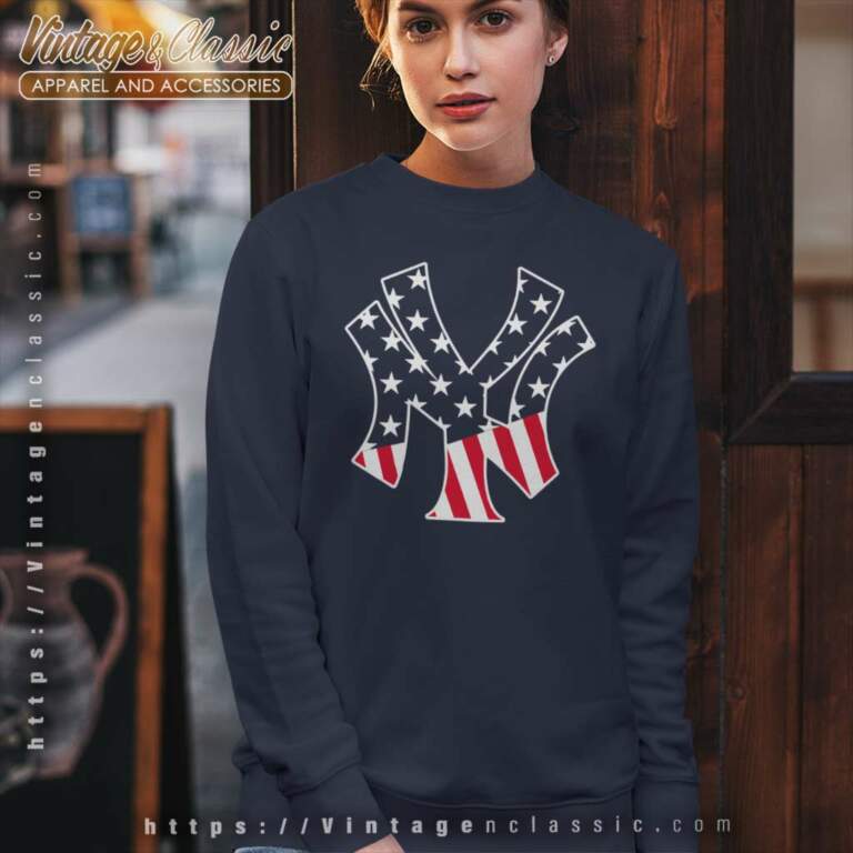 New York Yankees Mlb American Flag Sweatshirt New York Yankees Mlb American Flag Sweatshirt