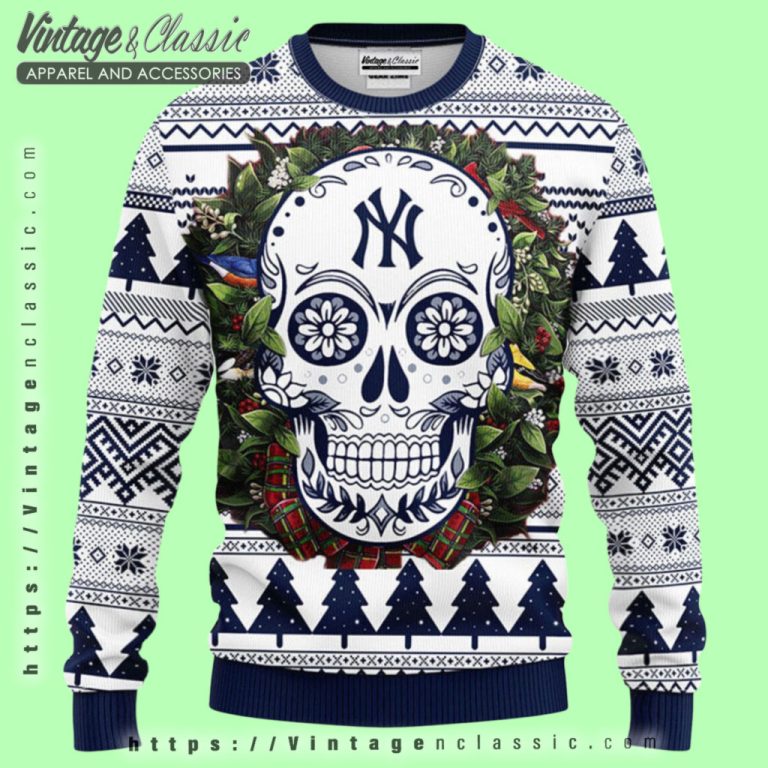 New York Yankees Skull Ugly Christmas Sweater Ugly Christmas Sweater New York Yankees Skull Ugly Christmas Sweater Ugly Christmas Sweater