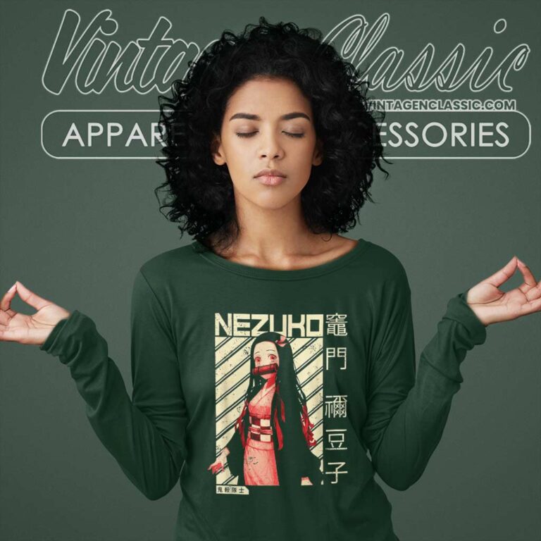 Nezuko Kamado Demon Slayers Long Sleeve Tee Nezuko Kamado Demon Slayers Long Sleeve Tee