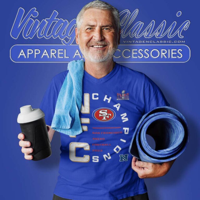 Nfc Champions Sf 49ers 2023 V Neck TShirt Nfc Champions Sf 49ers 2023 V Neck TShirt