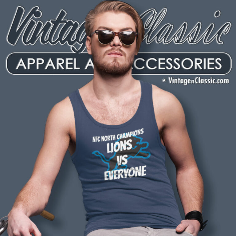Nfc North Champs Lions Vs Everyone Tank Top Racerback Nfc North Champs Lions Vs Everyone Tank Top Racerback