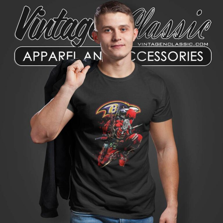Nfl Baltimore Ravens Deadpool T Shirt Nfl Baltimore Ravens Deadpool T Shirt