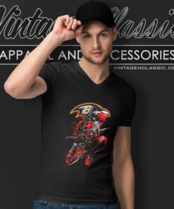 Nfl Baltimore Ravens Deadpool V Neck TShirt