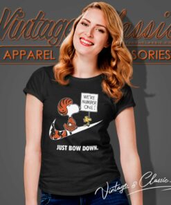 Nfl Bengals Snoopy Are Number One Shirt Nike Just Bow Down 6 Nfl Bengals Snoopy Are Number One Shirt Nike Just Bow Down Women TShirt