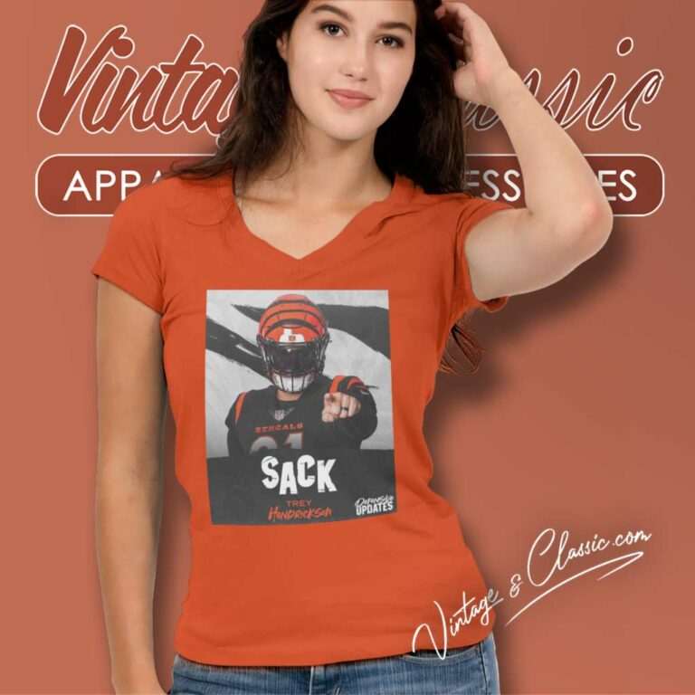 Nfl Bengals Trey Hendrickson V Neck TShirt Nfl Bengals Trey Hendrickson V Neck TShirt