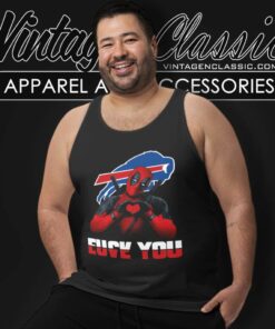 Nfl Buffalo Bills Deadpool Shirt Love You Fuck You Tank Top Racerback