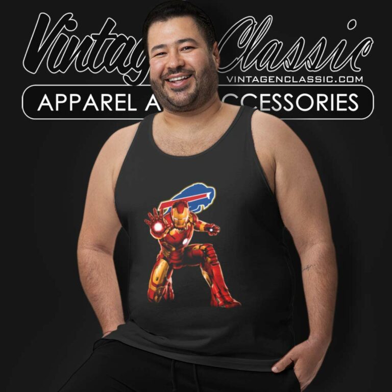 Nfl Buffalo Bills Iron Man Comics Tank Top Racerback Nfl Buffalo Bills Iron Man Comics Tank Top Racerback