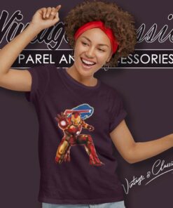 Nfl Buffalo Bills Iron Man Comics Women TShirt