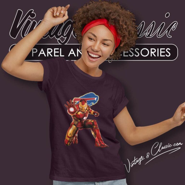 Nfl Buffalo Bills Iron Man Comics Women TShirt Nfl Buffalo Bills Iron Man Comics Women TShirt