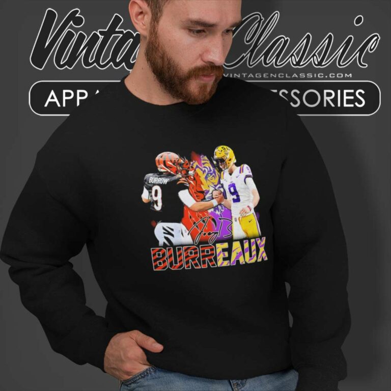 Nfl Burreaux Joe Burrow Signature Sweatshirt Nfl Burreaux Joe Burrow Signature Sweatshirt