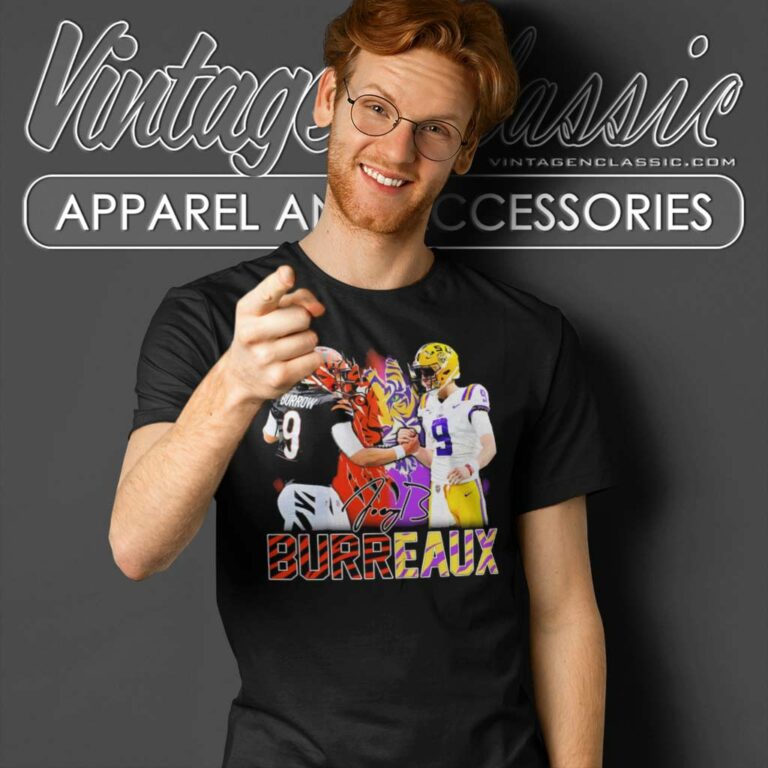 Nfl Burreaux Joe Burrow Signature T Shirt Nfl Burreaux Joe Burrow Signature T Shirt