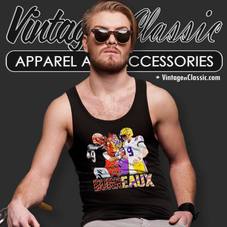 Nfl Burreaux Joe Burrow Signature Tank Top Racerback Nfl Burreaux Joe Burrow Signature Tank Top Racerback