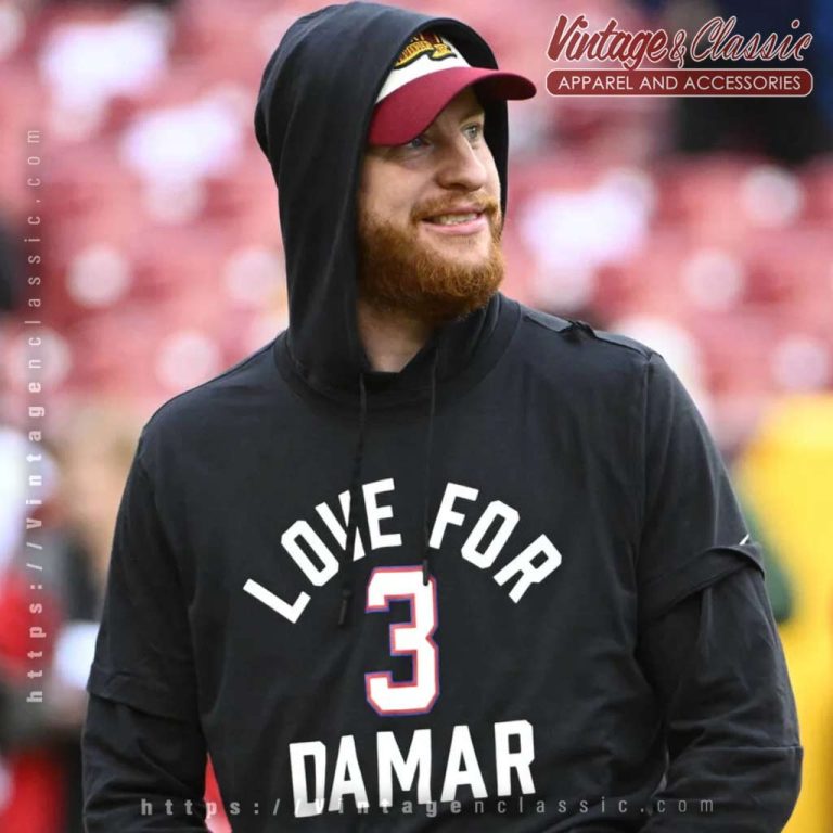 Nfl Carson Wentz Love For 3 Damar Unisex Hoodie Nfl Carson Wentz Love For 3 Damar Unisex Hoodie