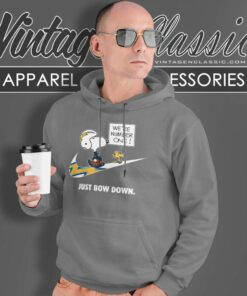 Nfl Chargers Snoopy Are Number One Shirt Nike Just Bow Down Hoodie