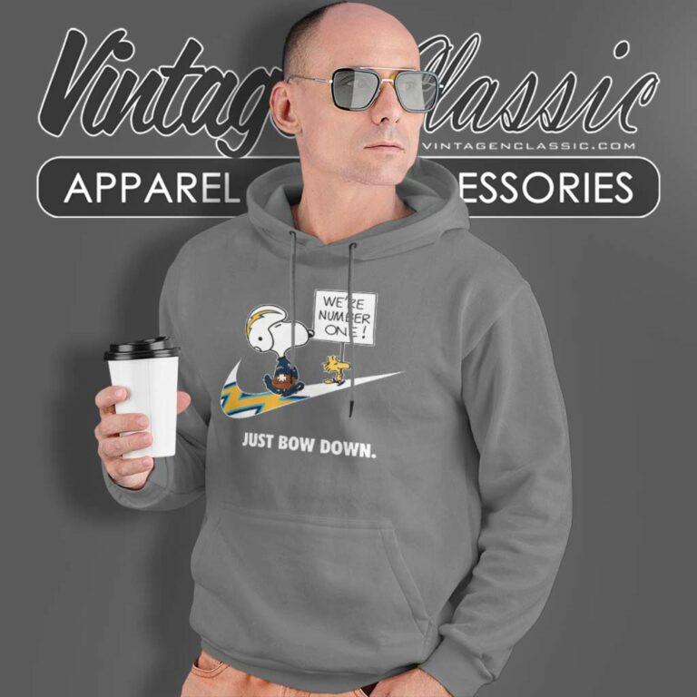 Nfl Chargers Snoopy Are Number One Shirt Nike Just Bow Down Hoodie Nfl Chargers Snoopy Are Number One Shirt Nike Just Bow Down Hoodie