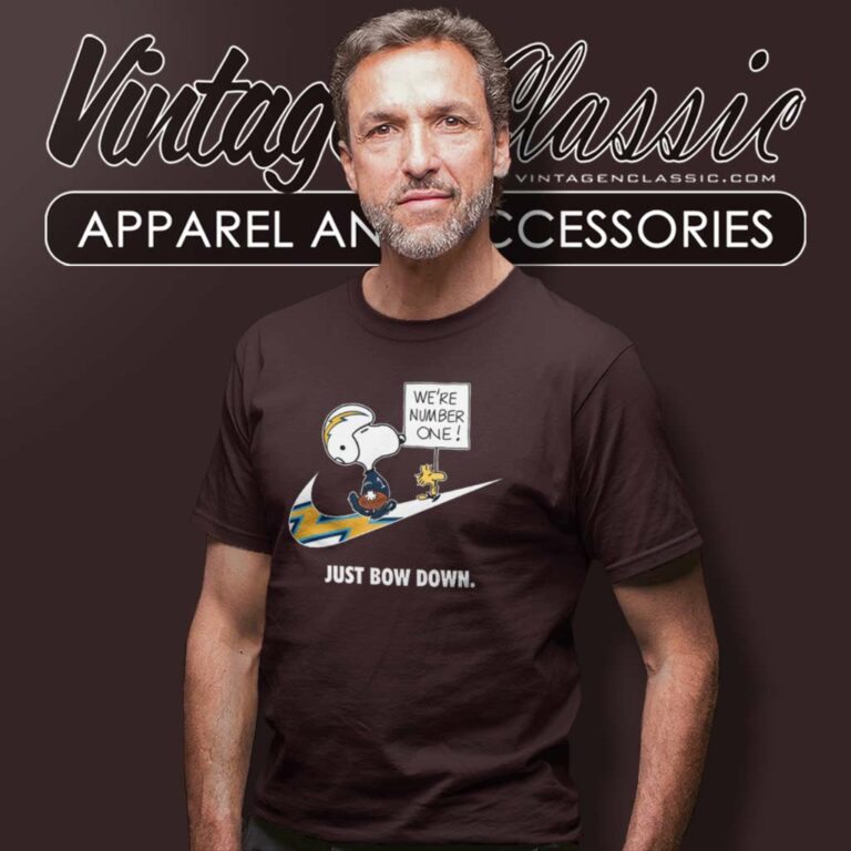 Nfl Chargers Snoopy Are Number One Shirt Nike Just Bow Down T Shirt Nfl Chargers Snoopy Are Number One Shirt Nike Just Bow Down T Shirt