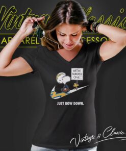 Nfl Chargers Snoopy Are Number One Shirt Nike Just Bow Down V Neck TShirt