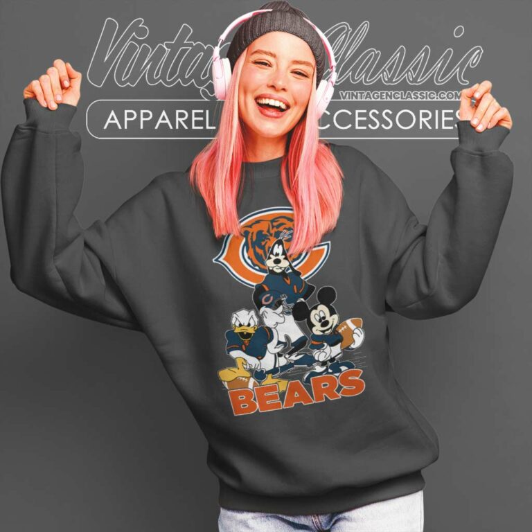 Nfl Chicago Bears Mickey Mouse Donald Duck Goofy Sweatshirt Nfl Chicago Bears Mickey Mouse Donald Duck Goofy Sweatshirt
