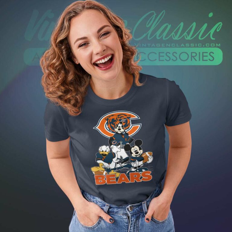 Nfl Chicago Bears Mickey Mouse Donald Duck Goofy Women TShirt Nfl Chicago Bears Mickey Mouse Donald Duck Goofy Women TShirt