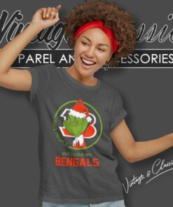 Nfl Cincinnati Bengals Grinch Christmas Shirt 4 Nfl Cincinnati Bengals Grinch Christmas Shirt I Hate People But I Love My Bengals Women TShirt