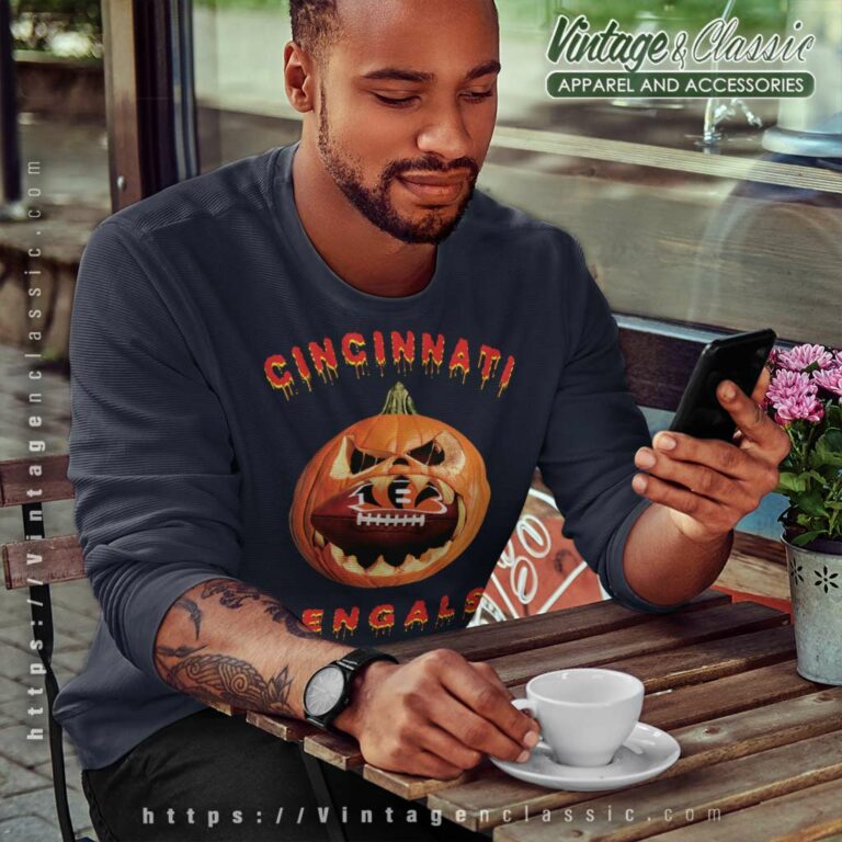 Nfl Cincinnati Bengals Halloween Pumpkin Sweatshirt 1 Nfl Cincinnati Bengals Halloween Pumpkin Sweatshirt 1