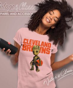 Nfl Cleveland Browns Groot Marvel Women TShirt