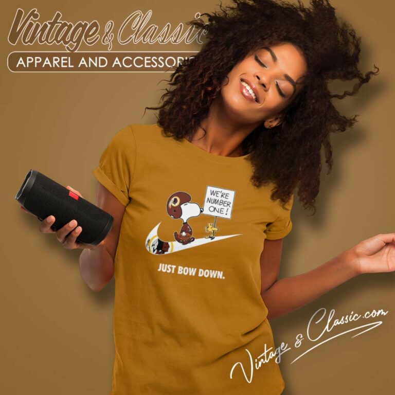 Nfl Commanders Snoopy Are Number One Shirt Nike Just Bow Down Women TShirt Nfl Commanders Snoopy Are Number One Shirt Nike Just Bow Down Women TShirt