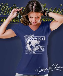 Nfl Dallas Cowboys Angry Runs V Neck TShirt