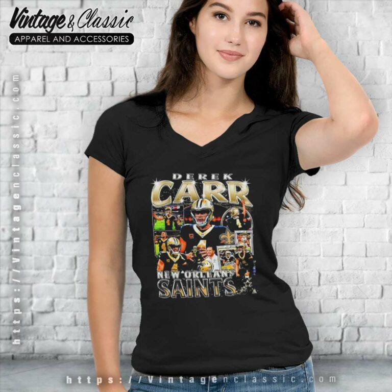 Nfl Derek Carr New Orleans Saints V Neck TShirt Nfl Derek Carr New Orleans Saints V Neck TShirt